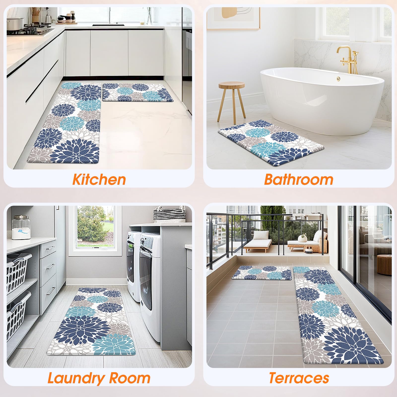 StepLively blue and white set adds safe style to kitchens