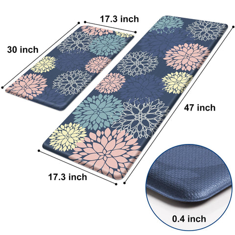 StepLively floral-pattern mat design adds brightness while staying non-slip on floors