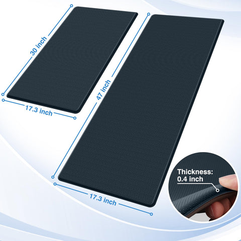 StepRite anti-fatigue mat, 0.4 inch thick, eases standing duration during cooking.