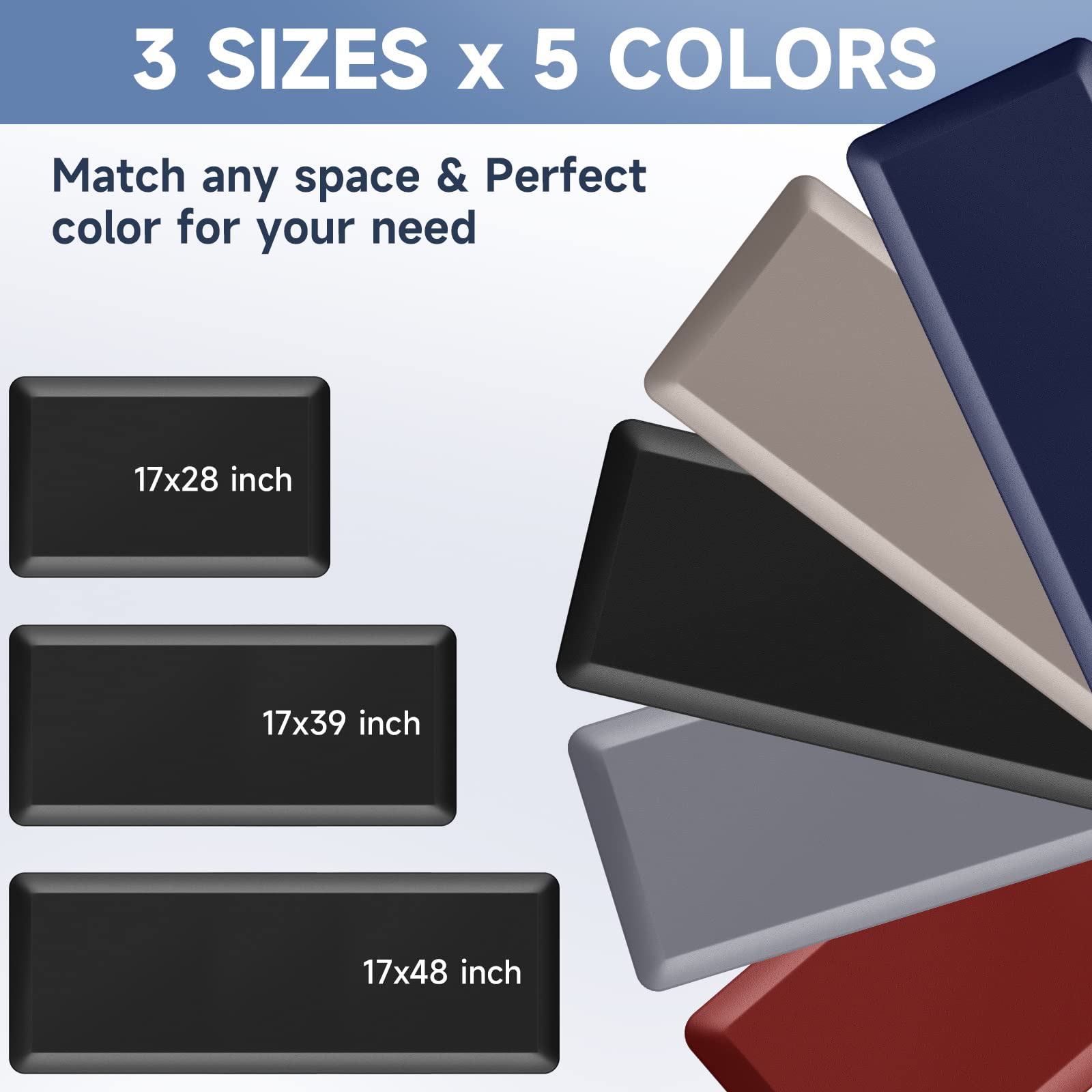 StepRite stain-resistant surface is easy to wipe clean after spills.