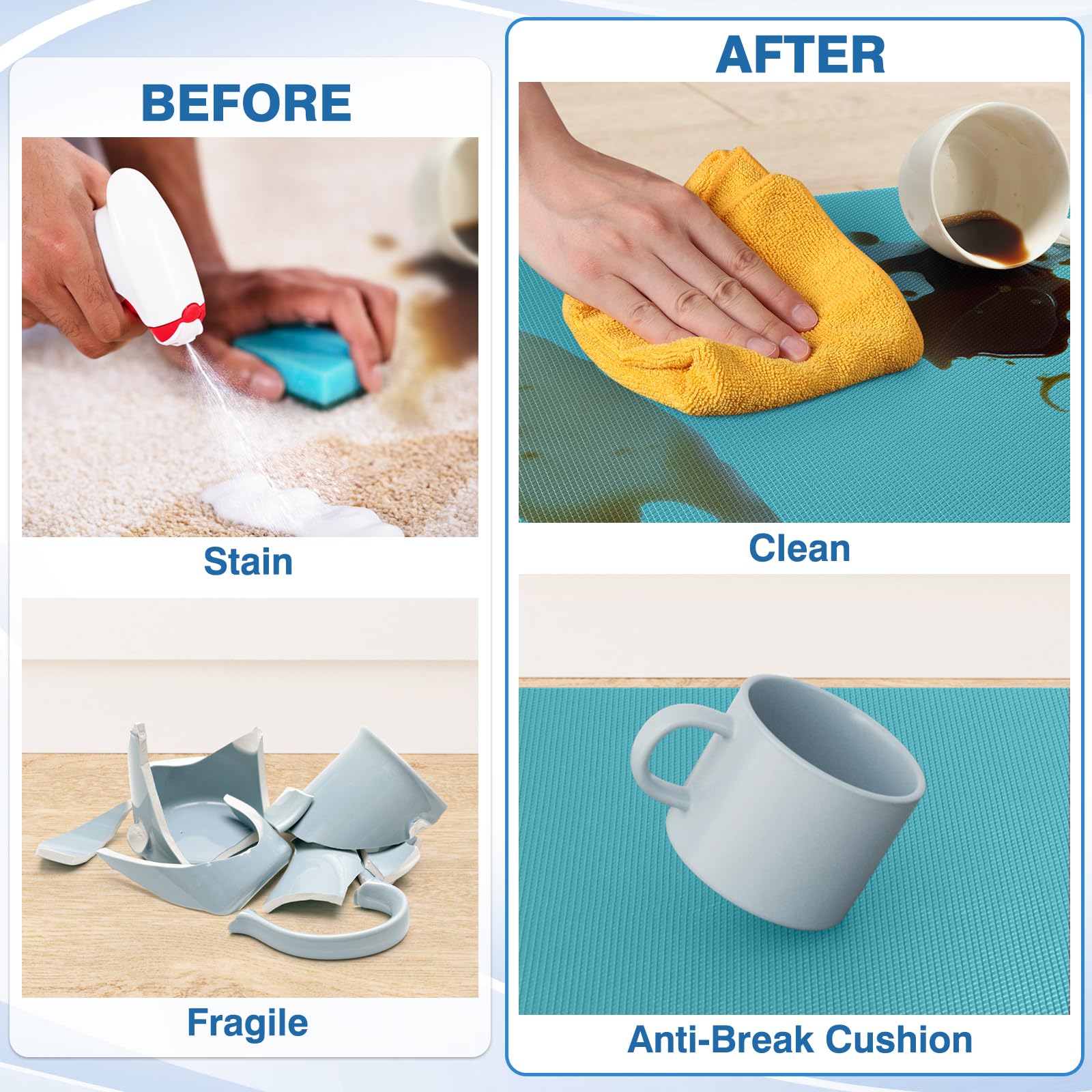 StepRite Kitchen Mat waterproof surface resists moisture in the kitchen