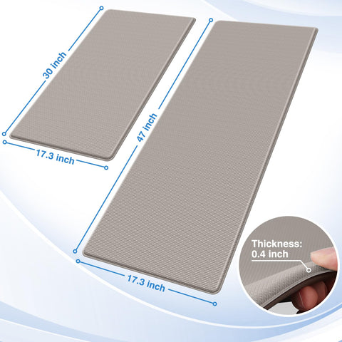 StepRite anti-fatigue kitchen mat 47in cushion for extended tasks.
