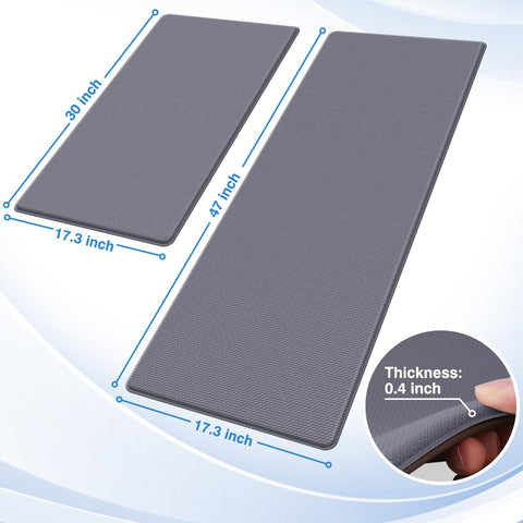 StepRite cushioned anti fatigue kitchen mat reducing foot stress during cooking