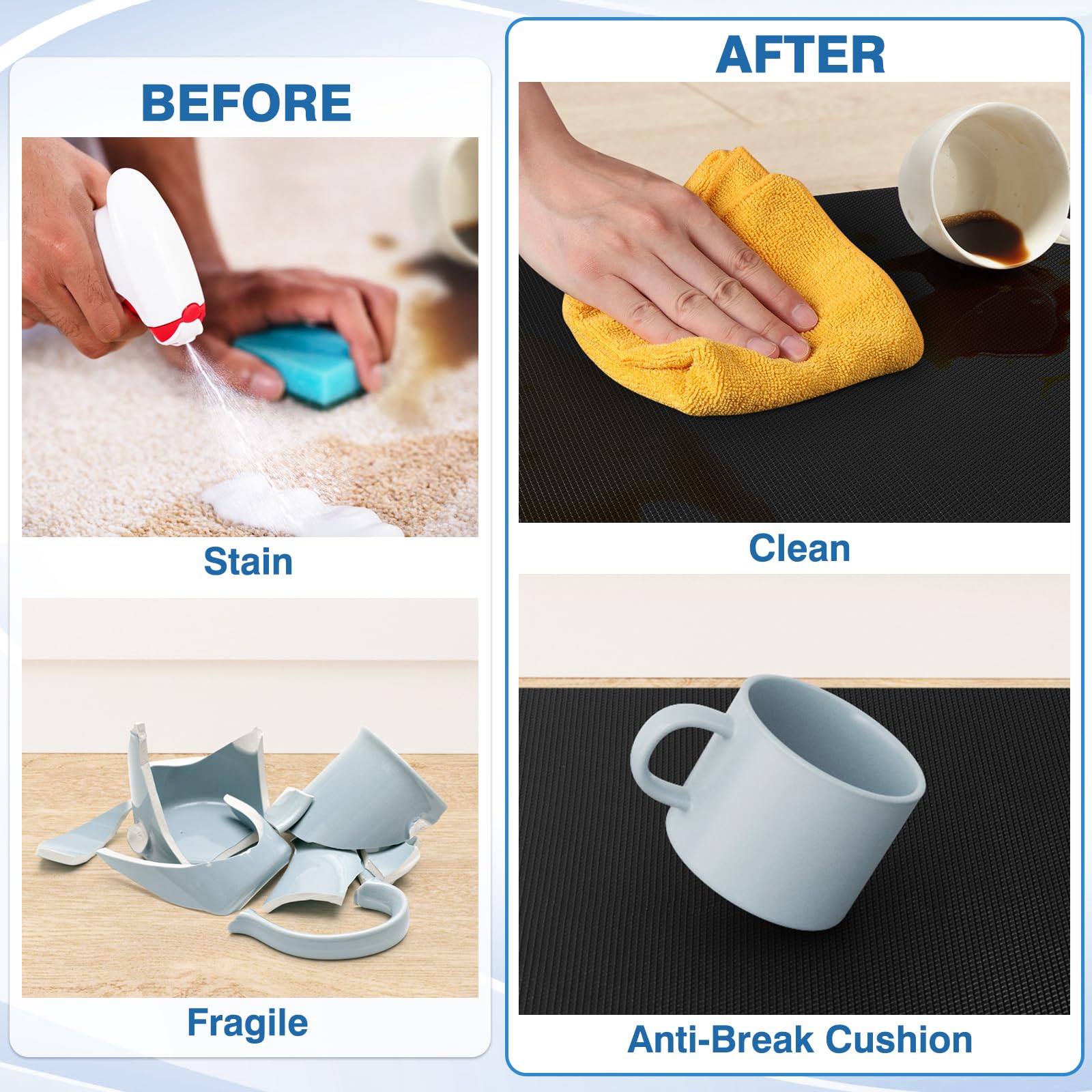 StepRite durable material keeps its shape and support through daily kitchen use.