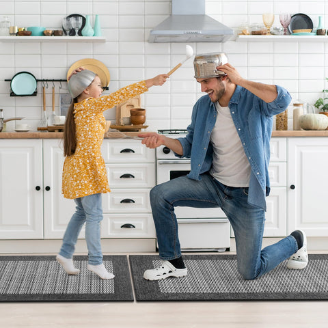 StepRite full-coverage set pairs sink mat and runner for cohesive kitchen protection.