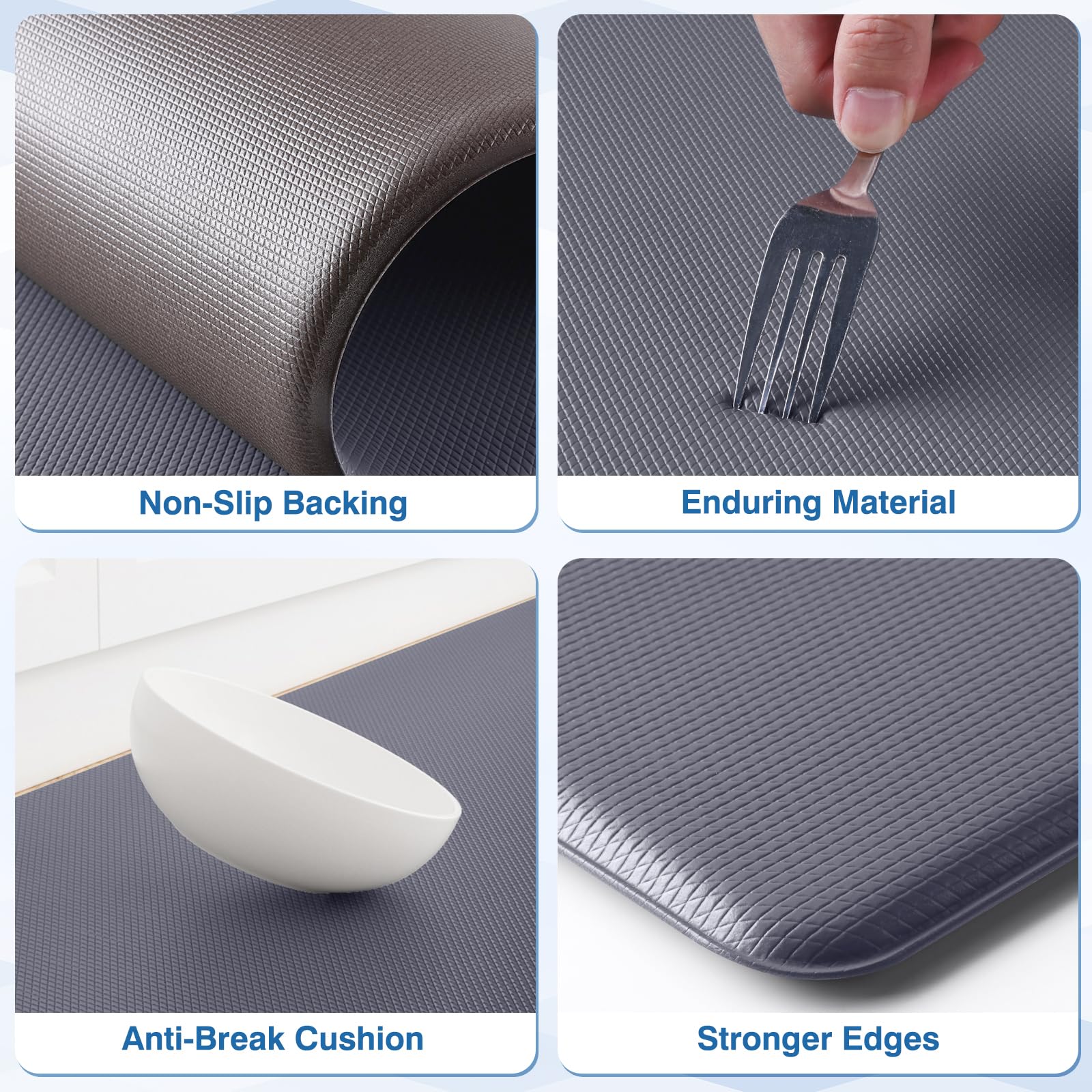 StepRite mat with non slip backing on a smooth floor surface