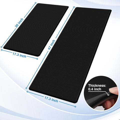 StepRite mats display non-slip backing for safer footing on tile, wood, ceramic.