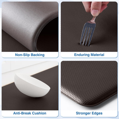 StepRite non-slip back design keeps mats securely in place.