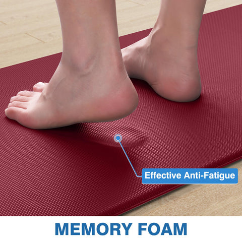 StepRite kitchen mats red durable material maintains support over time