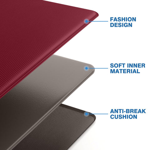 StepRite kitchen mats red stain-resistant surface simplifies cleaning