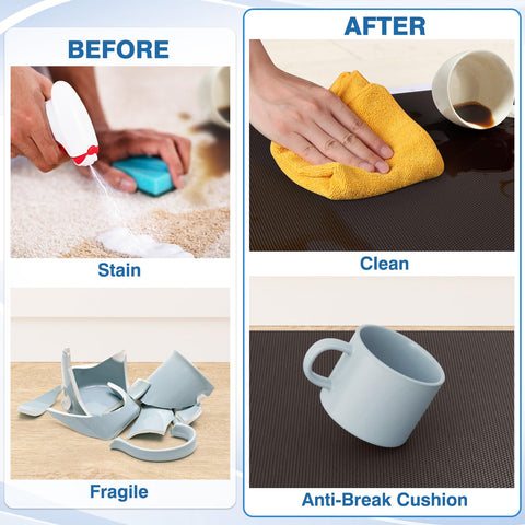 StepRite stain-resistant surface simplifies cleaning after spills.