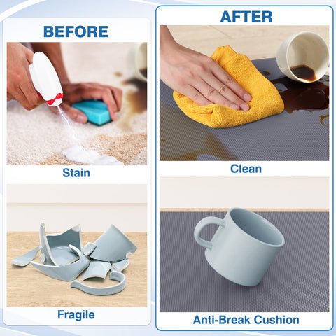 StepRite mat with stain resistant surface that wipes clean after spills