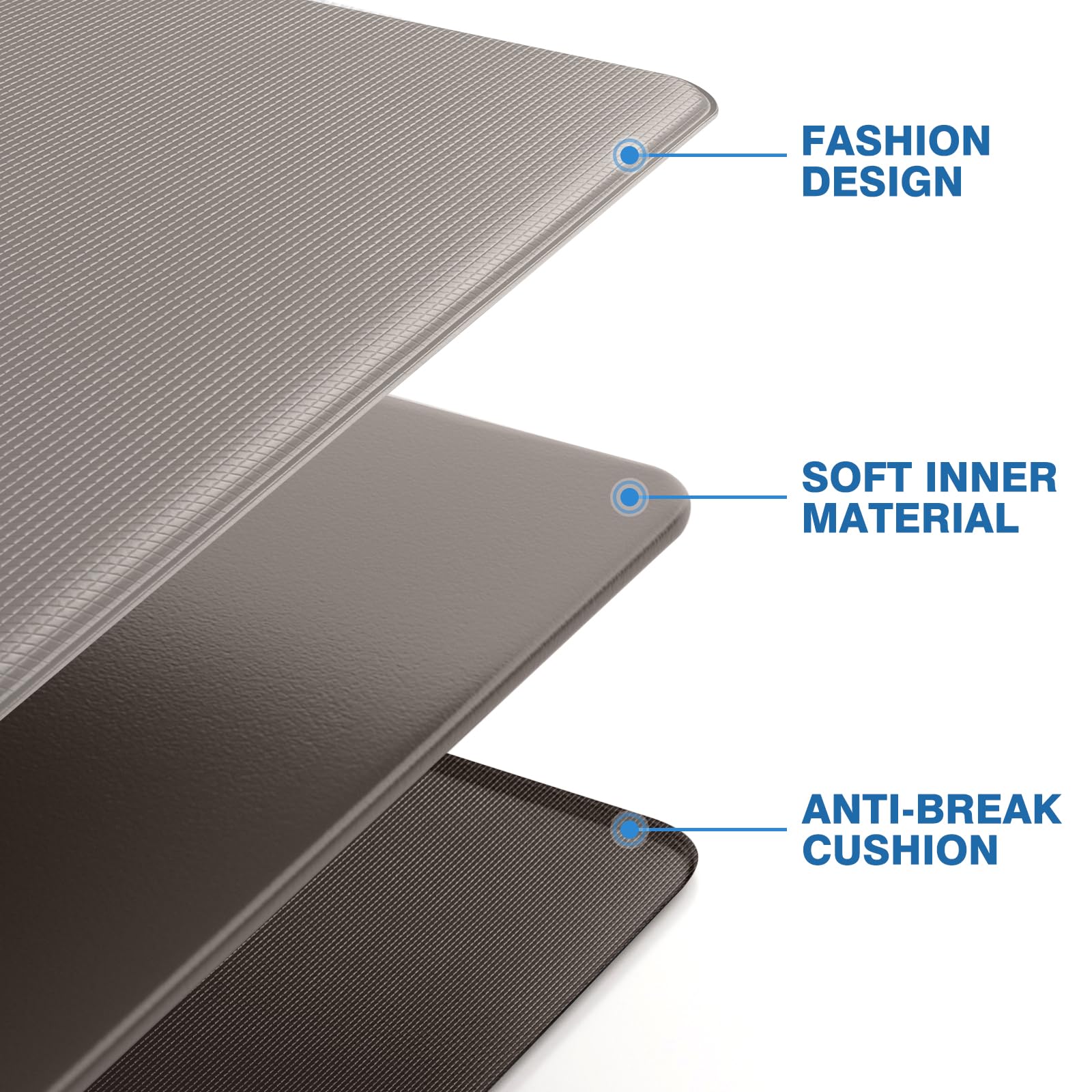 StepRite waterproof finish protects floors from liquids.