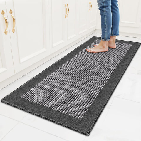 StepRite kitchen rug absorbent-chenille texture for comfortable standing.
