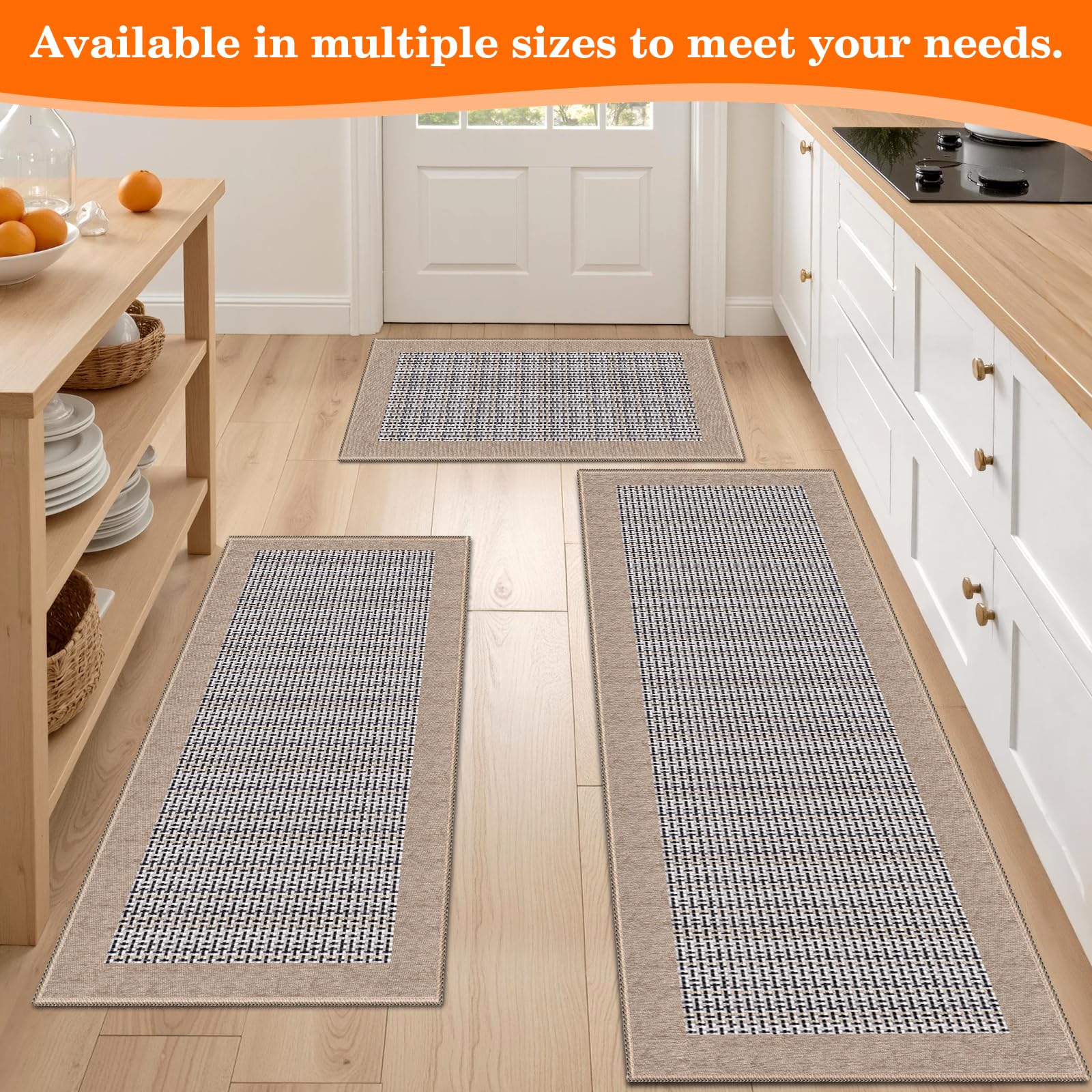 Soft, cushioned surface supports long hours of standing during meal prep.