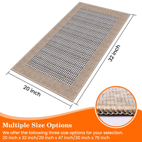 StepRite non-slip backing keeps the rug in place on tile and hardwood floors.