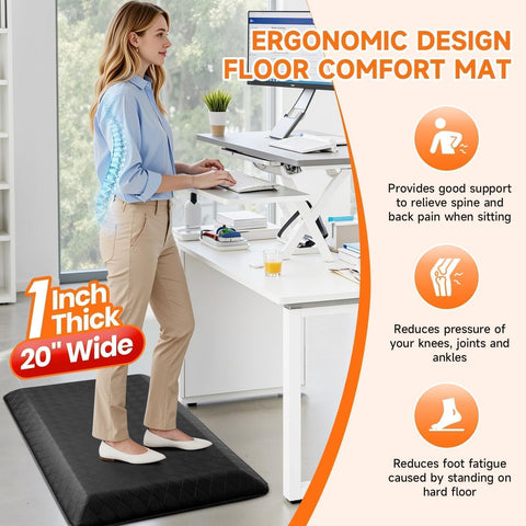 StepRite stain-resistant surface resists oils and dust for quick cleaning