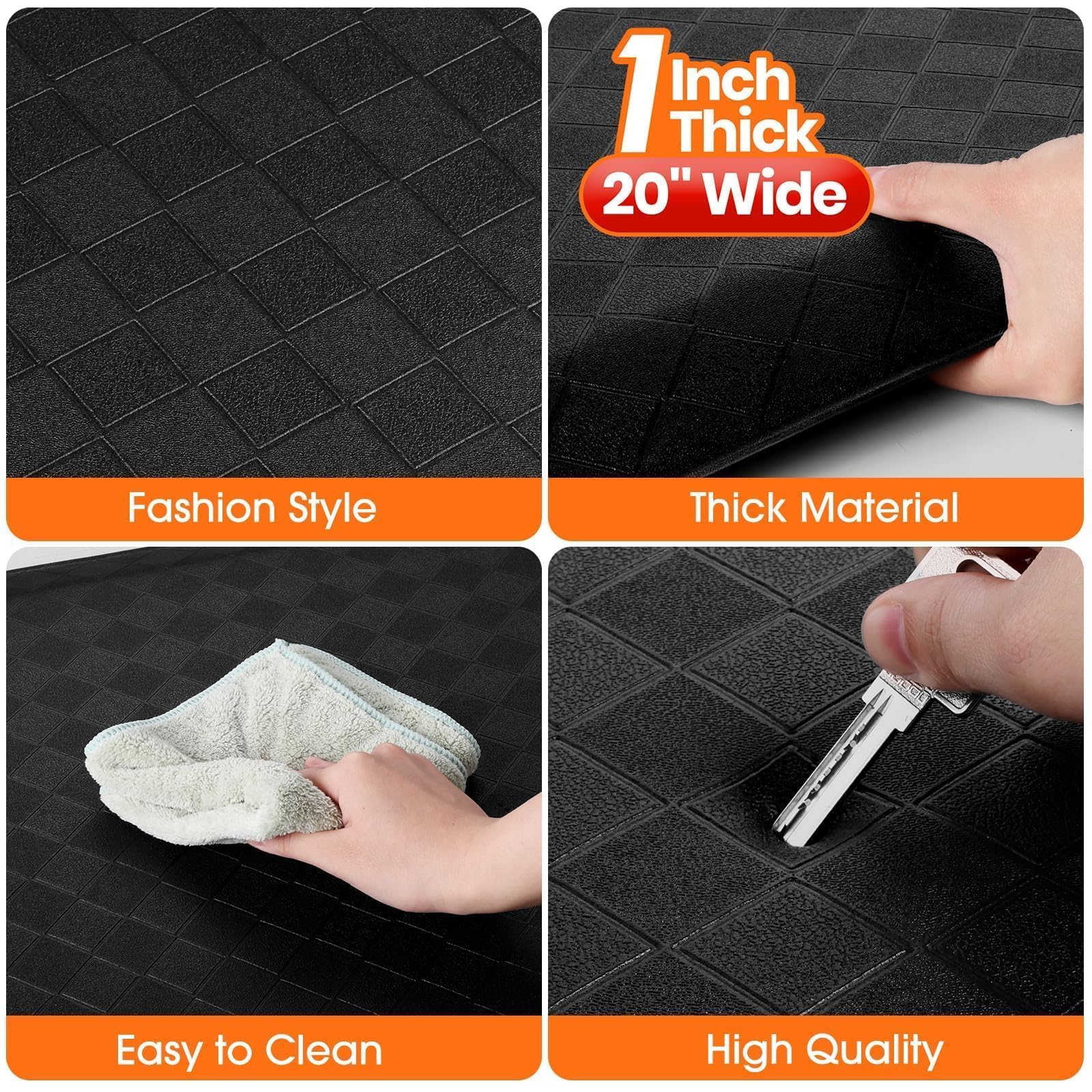 StepRite waterproof kitchen rug protects floors and cleans easily after spills