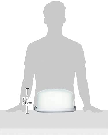 Sterilite cake server sized for a 12-inch round cake.