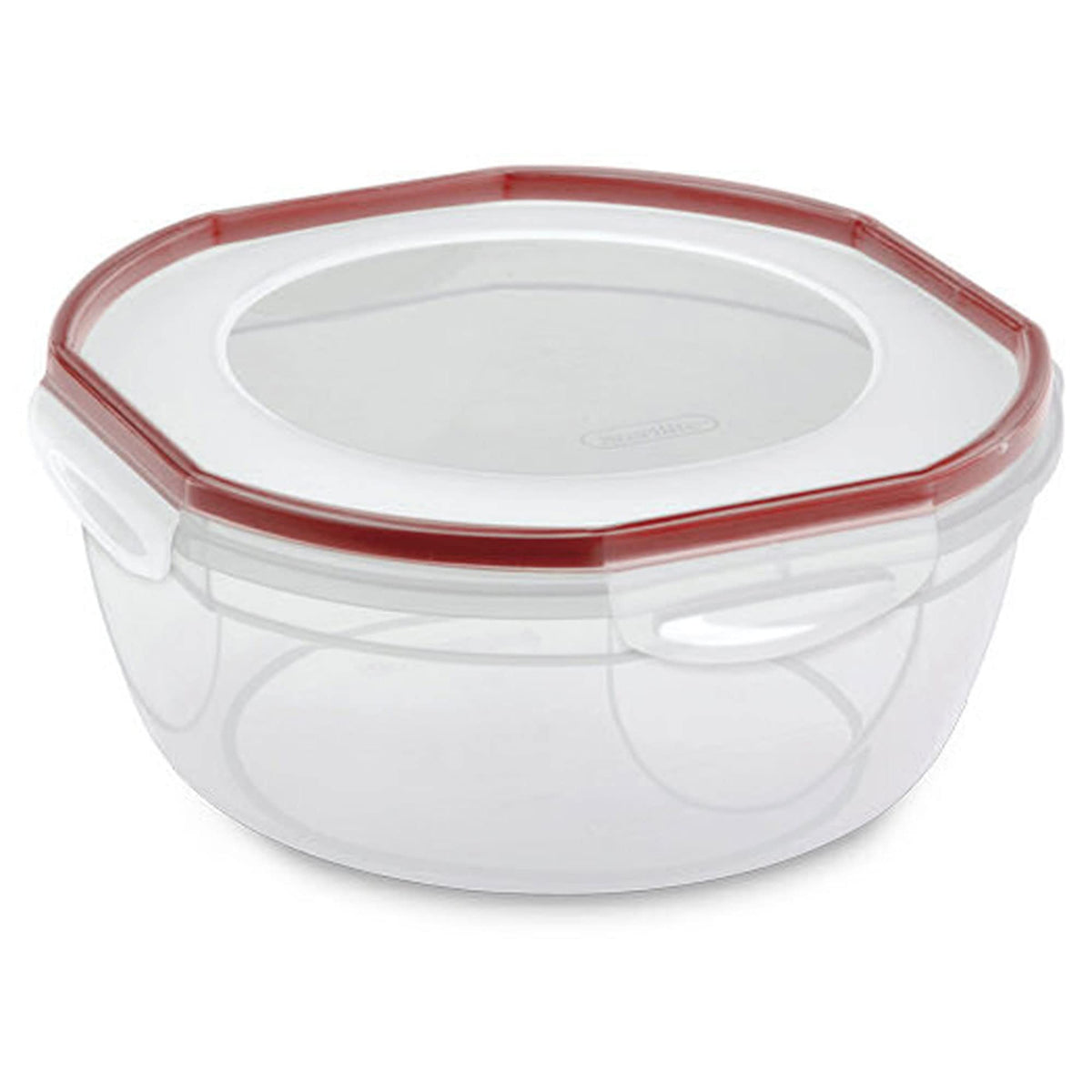 Sterilite Rocket Red Ultra Seal bowl, front view, ideal for airtight storage.