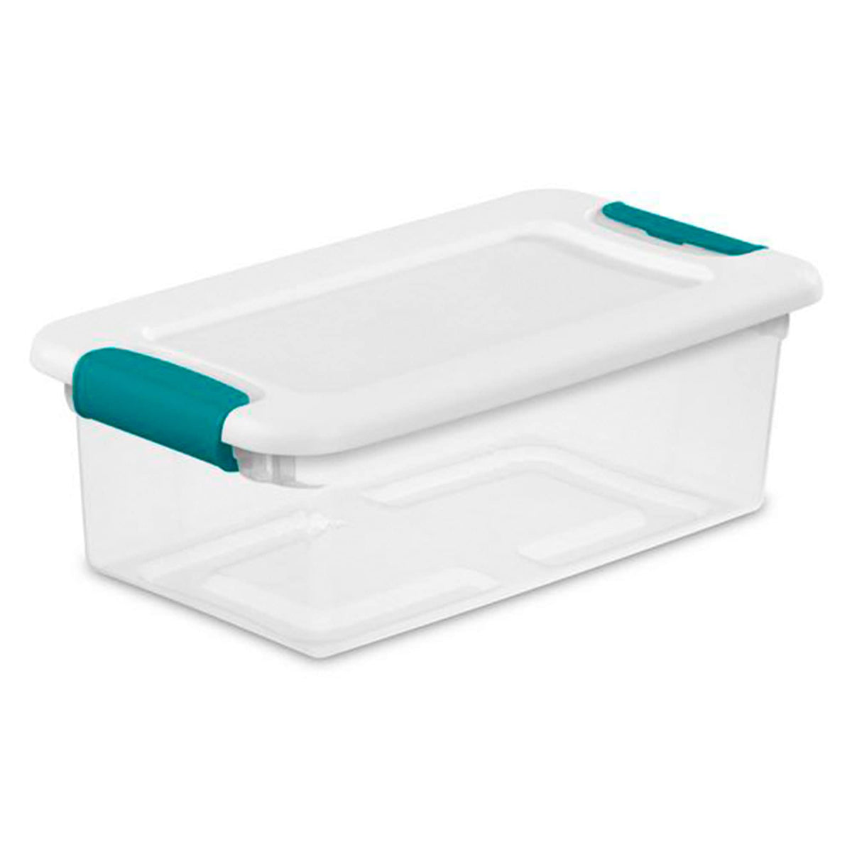 Sterilite See Latching Box front view shows easy contents visibility for quick organization.