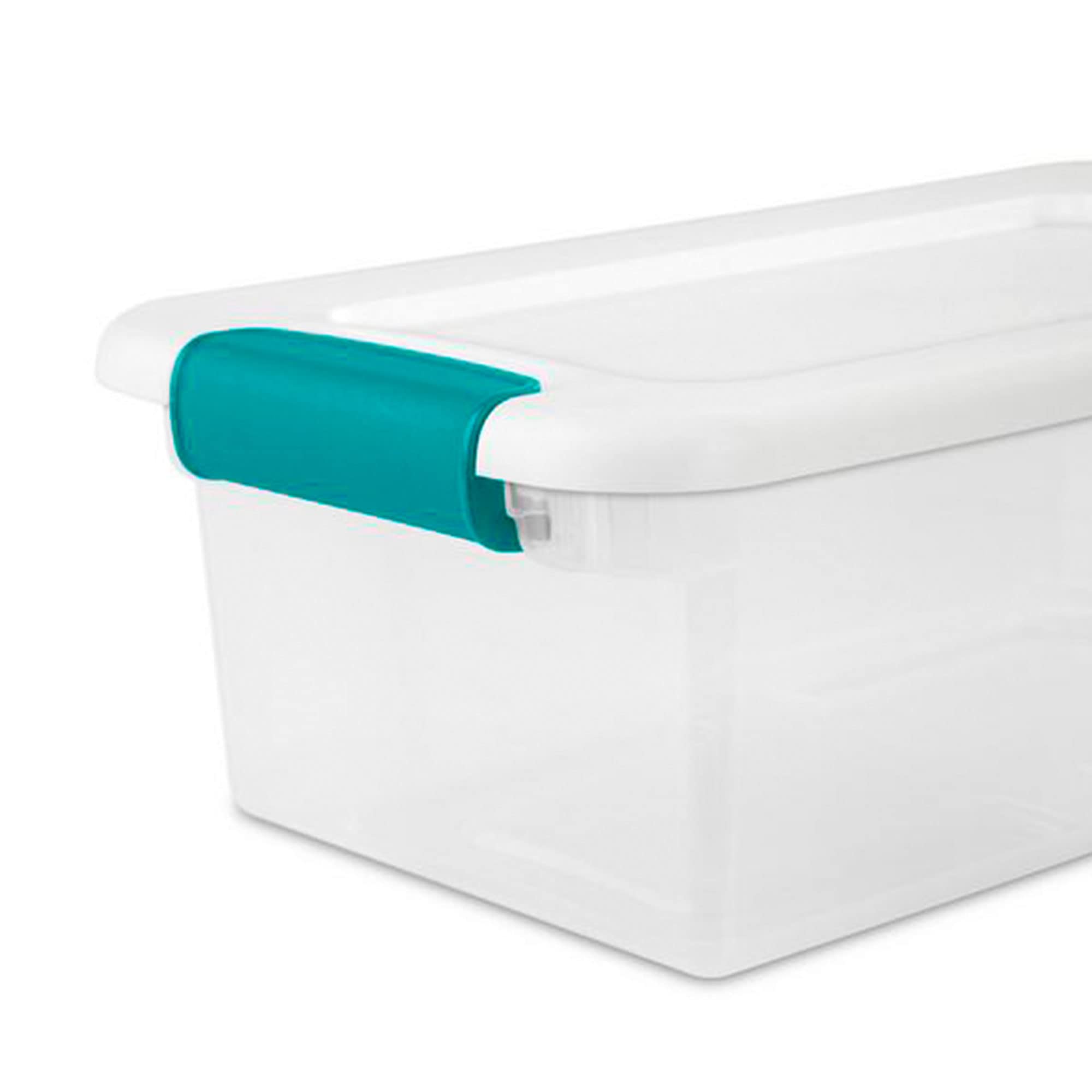 Sterilite See Latching Box side view highlights transparent body for quick content checks.