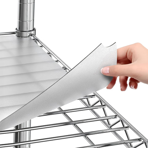Sterling Shelf Liners wire rack cover for 18x48 shelves, waterproof and easy to clean.