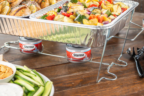 Sterno Fuel Cans safe indoor and outdoor heat for flexible entertaining.