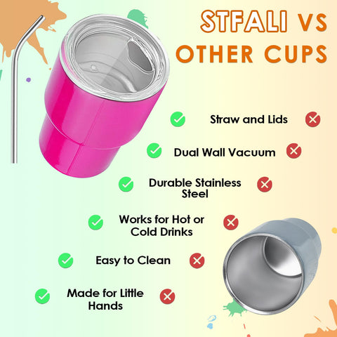 STFALI double-wall vacuum insulation preserves hot or cold beverages.