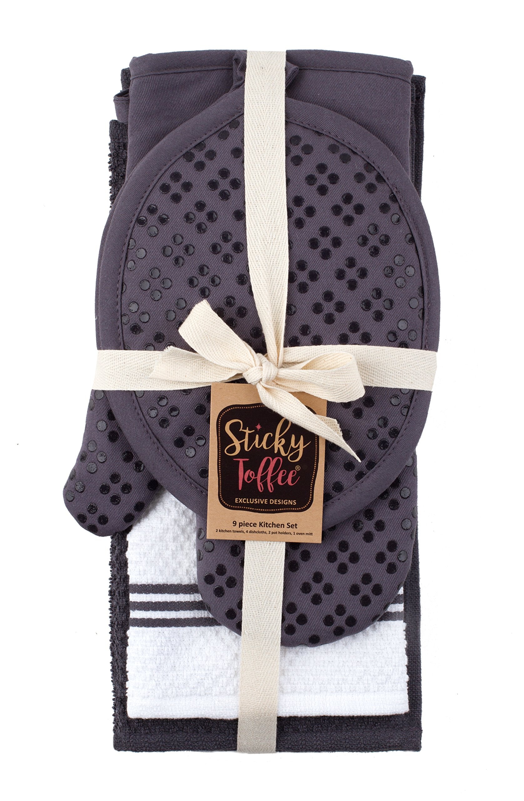 Sticky Toffee packaging and set display ready for gifts.