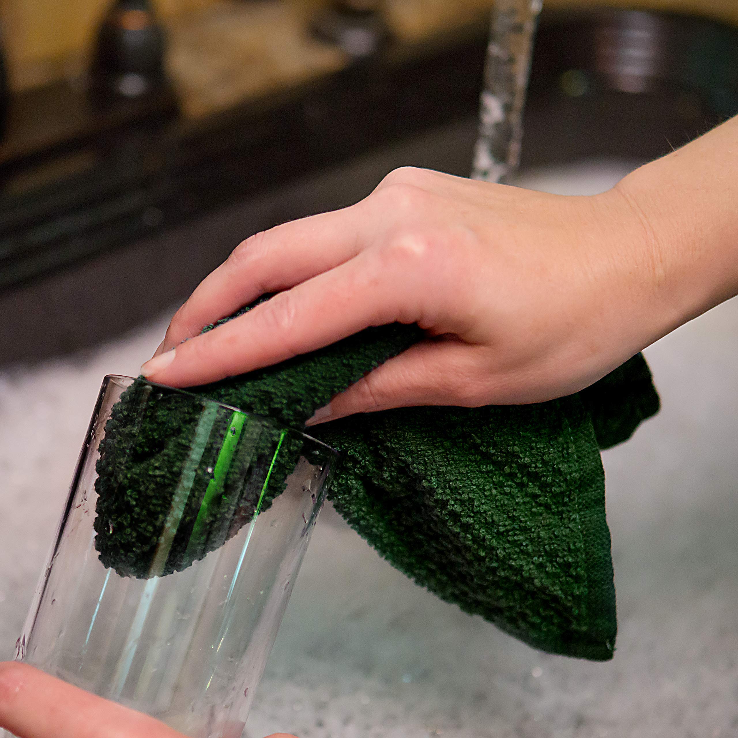 Sticky Toffee cotton dishcloths solid white bundle ready for everyday cleaning tasks.