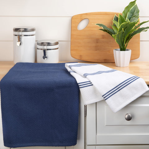 Sticky Toffee popcorn terry towels show thick absorbent fibers for quick drying.