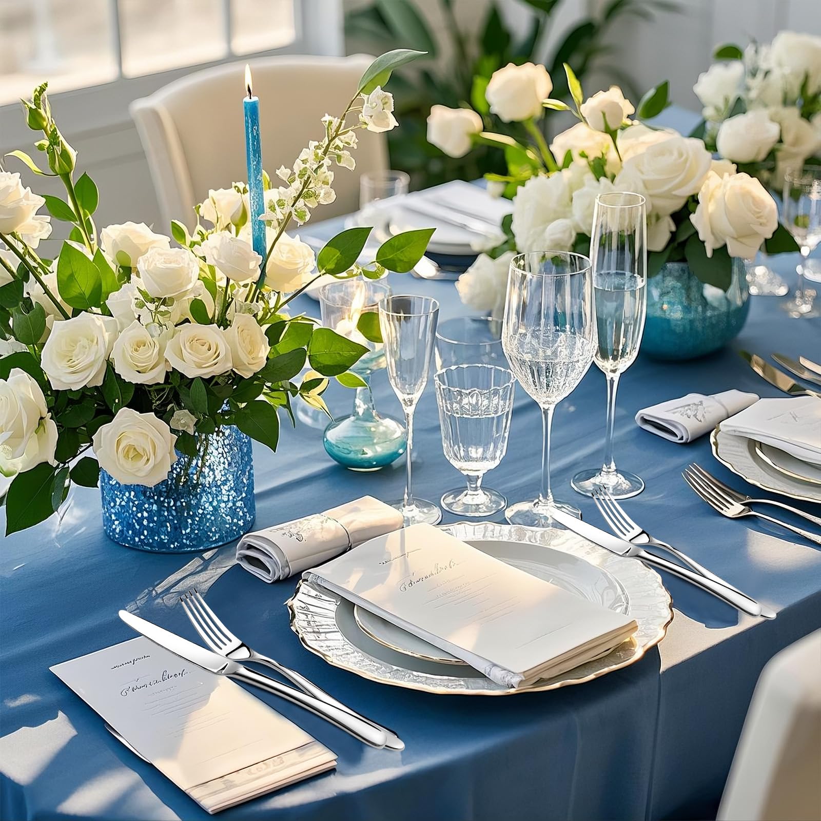 Stilloye 60-piece set fits homes, gatherings, and small events for versatile use.