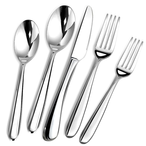 Stilloye heavy-duty 60-piece silverware gift box showcases sleek, durable utensils for formal occasions.