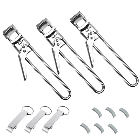 Stitokg 3-pack jar opener demonstrates adjustable grip for varying lid sizes.