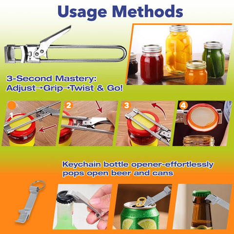 Stitokg keychain opener attaches to bags or keys for on-the-go use.