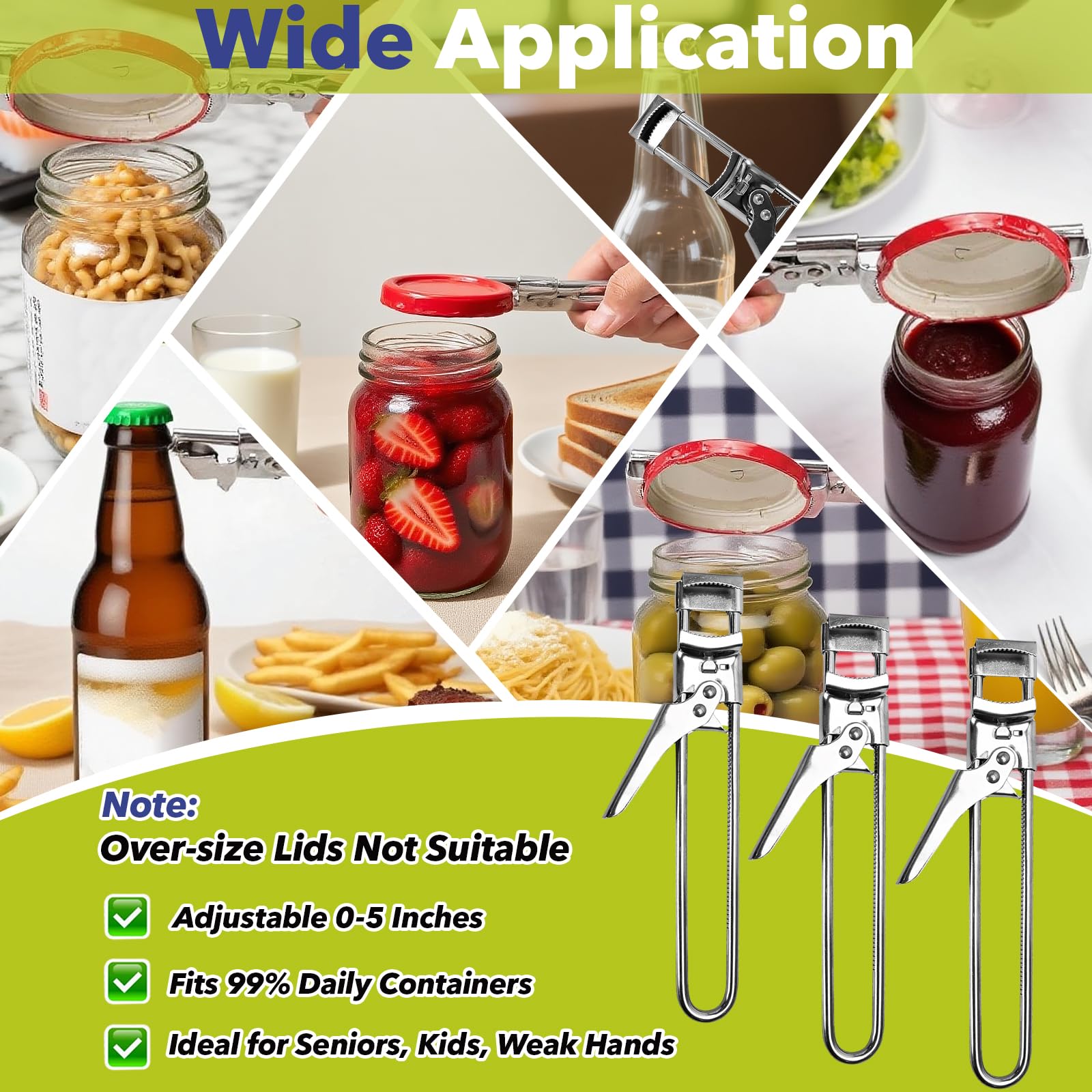 Stitokg is handy at camping or picnics for open jars and bottles.