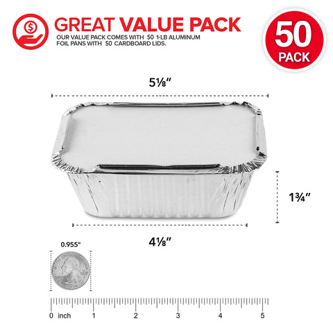 Stock Your Home 1lb tin pans perfect for baking and meal prep