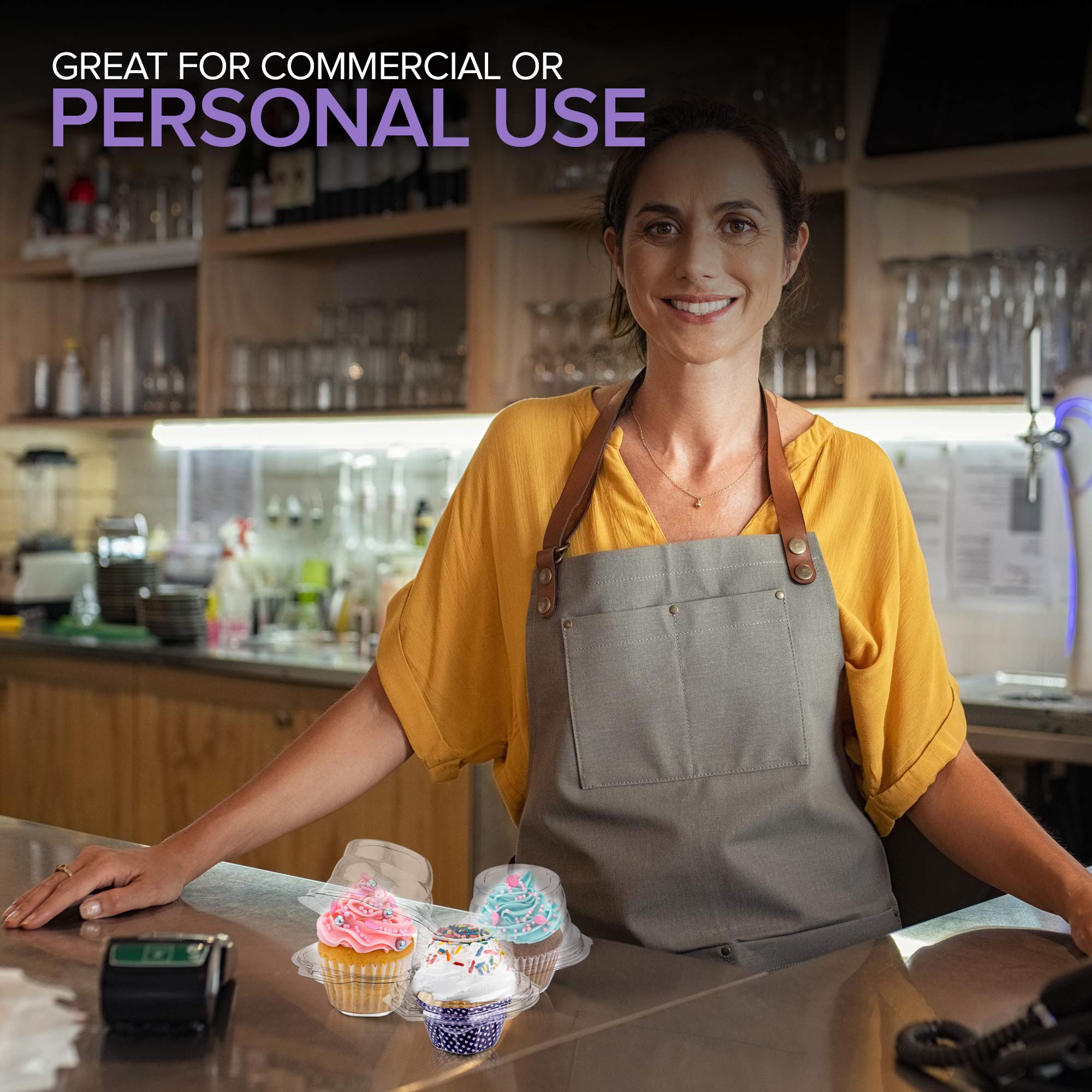 Stock Your Home 50-pack cupcake containers offer great value for bakers.
