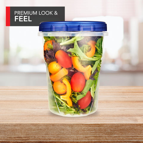 Stock Your Home airtight twist-top lid close-up showing secure closure and freshness