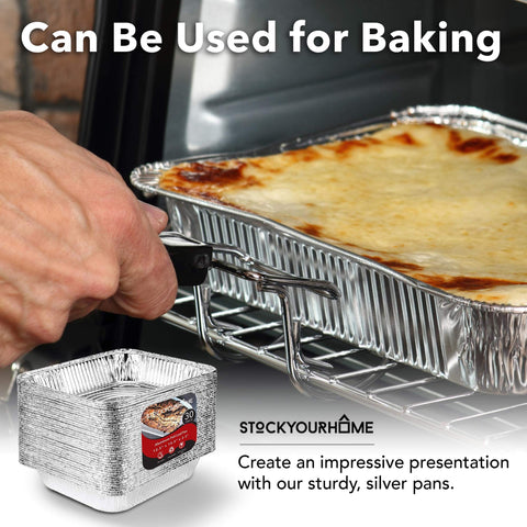 Stock Your Home catering-ready pans for events and takeout prep.