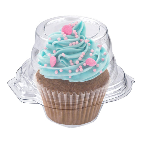 Stock Your Home cupcake container with clear display protects cupcakes while showcasing them.