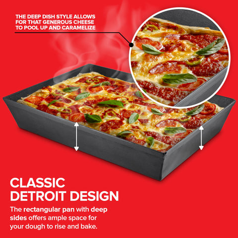 Stock Your Home Detroit 10x14 pan nonstick coating enables easy release