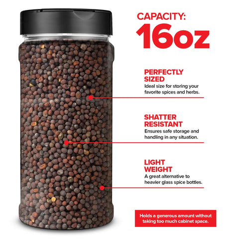 Stock Your Home double-sided shaker lids provide controlled pouring