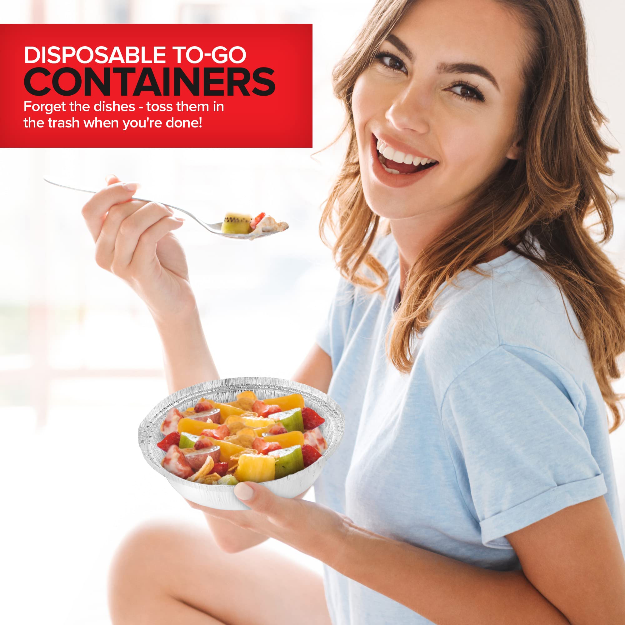 Stock Your Home disposable pans reduce cleanup after parties and holidays.