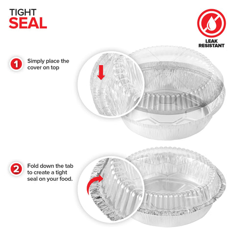 Stock Your Home meal-prep pans simplify cooking and easy storage.