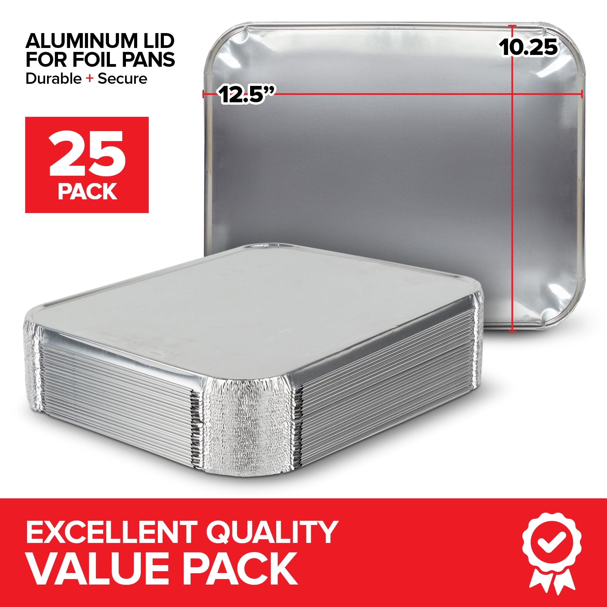Stock Your Home heavy-duty aluminum lid, durable for catering and transport