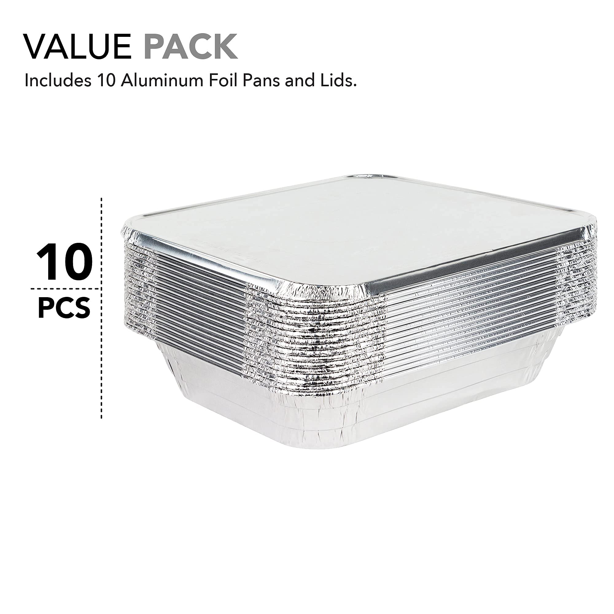 Stock Your Home high gauge aluminum pans with lids show durability for busy kitchens
