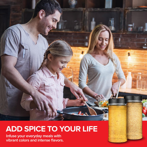 Stock Your Home versatile jars suitable for spices, herbs, sprinkles, and crafts