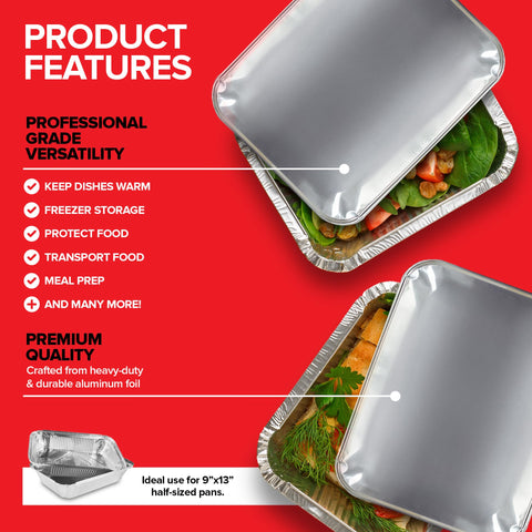 Stock Your Home sealed lid on pan ensures heat and freshness during transport